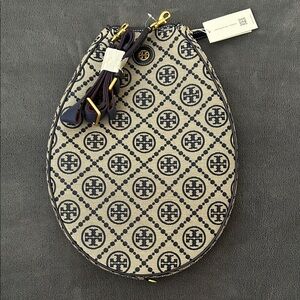 Tory Burch Black and Tan Crossbody Bag